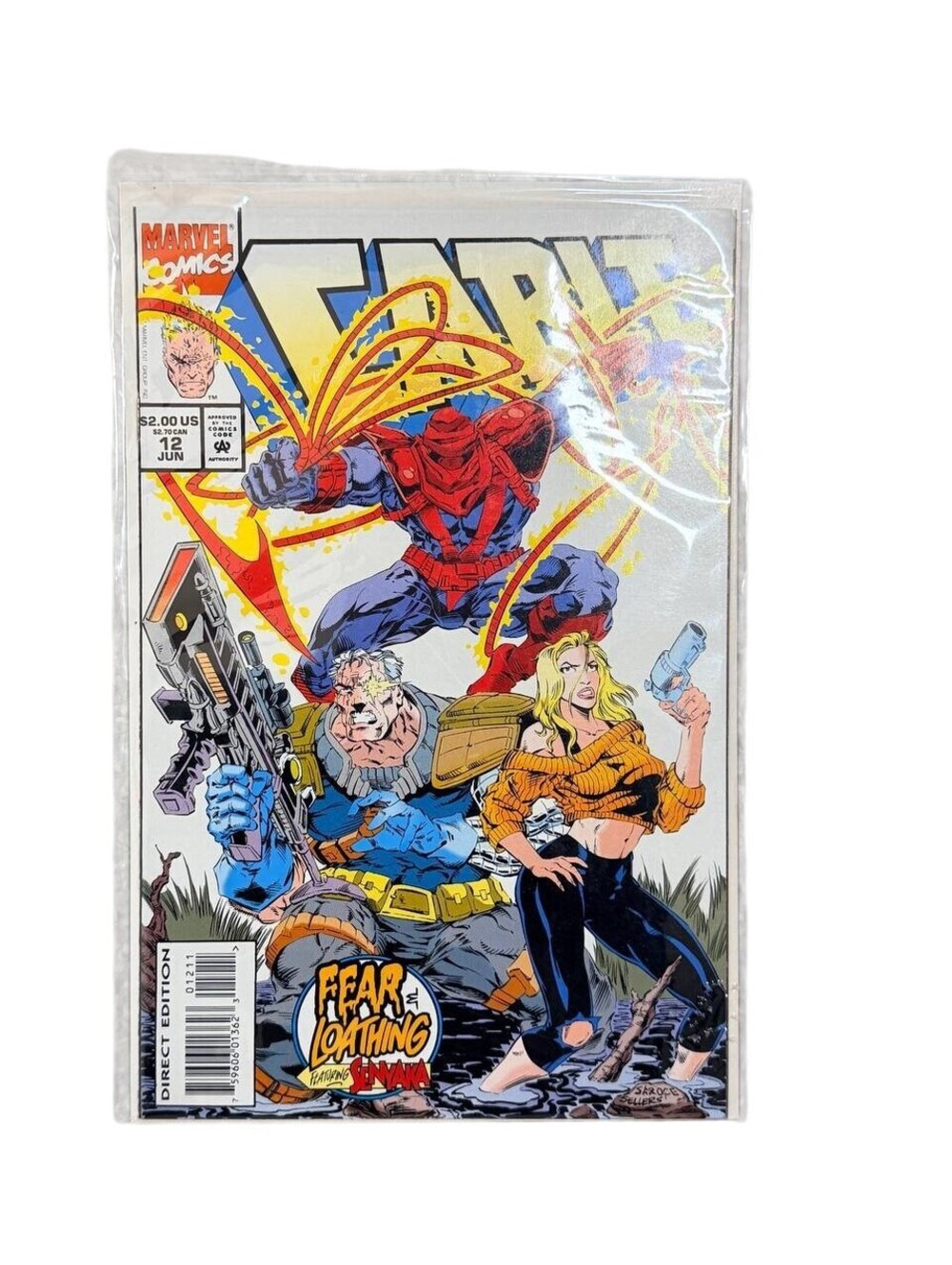 Cable #12 Marvel Comics 1994 Fear Loathing Vintage